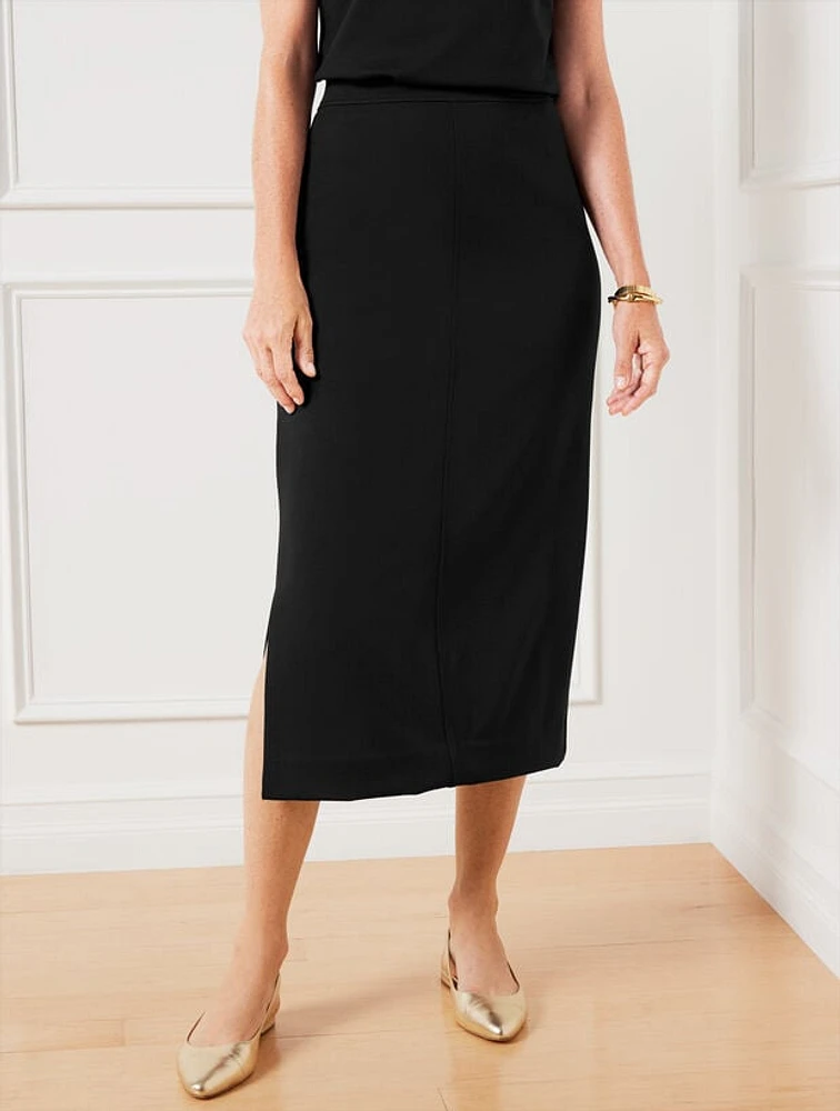 Passport Ponte Knit Midi Skirt