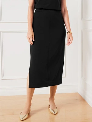 Passport Ponte Knit Midi Skirt