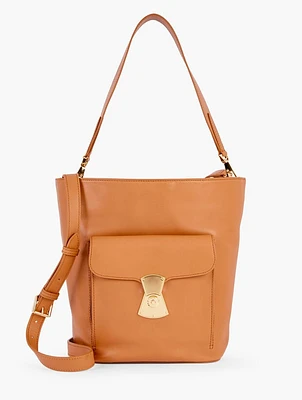 Leather Bucket Bag