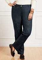 Refined Denim Straight Leg Pants