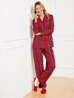 Cotton Flannel Sleep Set - Solstice Plaid