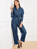 Denim Jumpsuit - Moonlight Wash