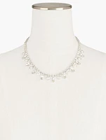 Pearl Crystal Statement Necklace