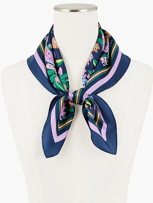 Flourishing Vines Silk Square Scarf