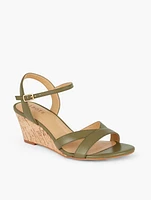 Royce Soft Nappa Wedge Sandals