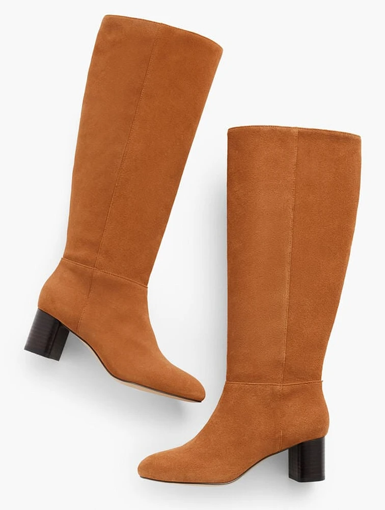 Pardo Suede Tall Boots