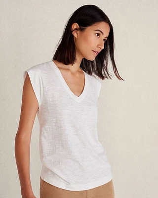 Organic Cotton Modal V-Neck Tee