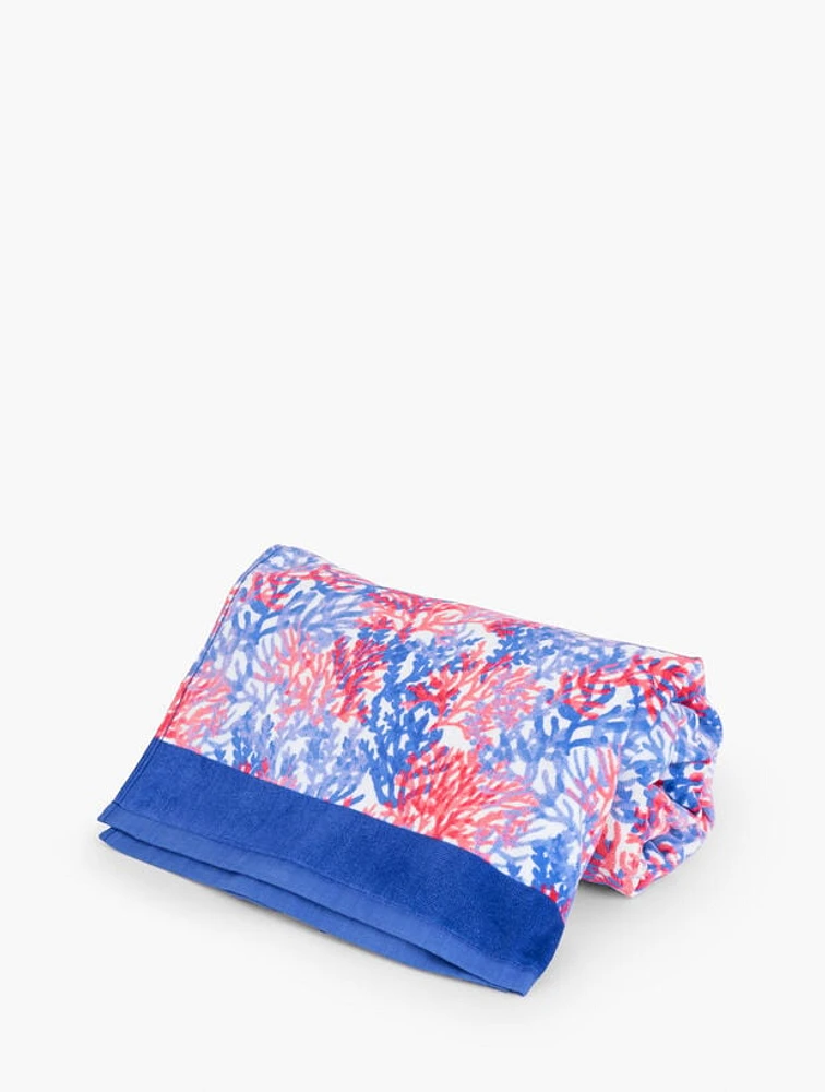 Dynamic Coral Beach Towel