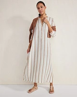 Organic Cotton Gauze Striped Dress