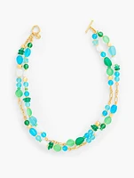 Multi Sea Glass Necklace