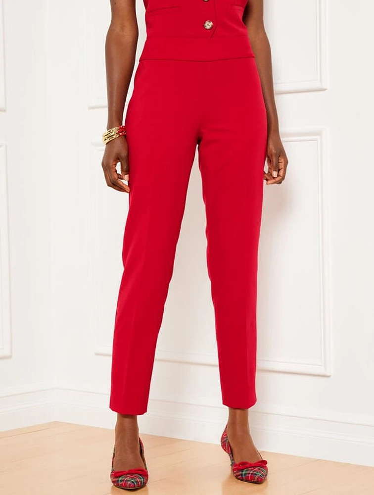 Slim Ankle Luxe Double Cloth Pants