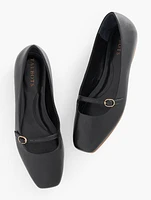 Sloan Mary Jane Nappa Flats