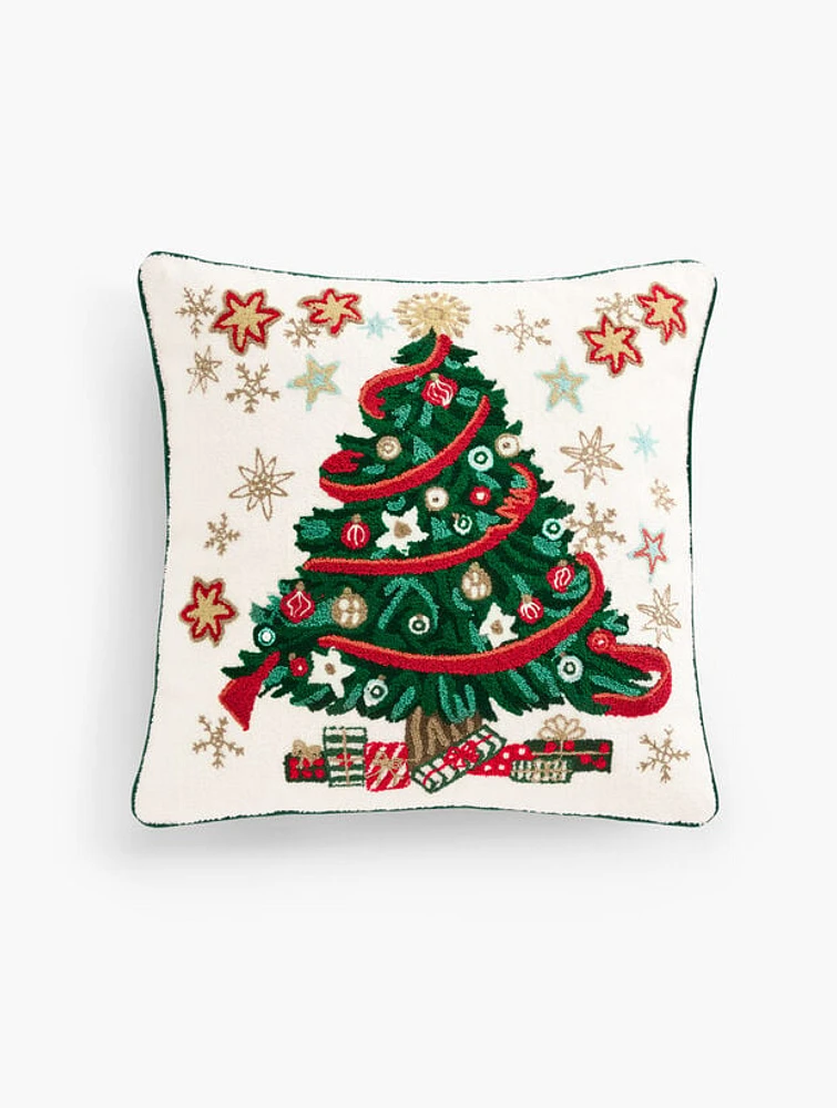 Christmas Tree Square Pillow