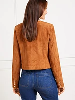 Suede Cropped Jacket