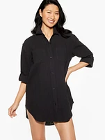 Aqua Club Gauze Shirt Cover-Up