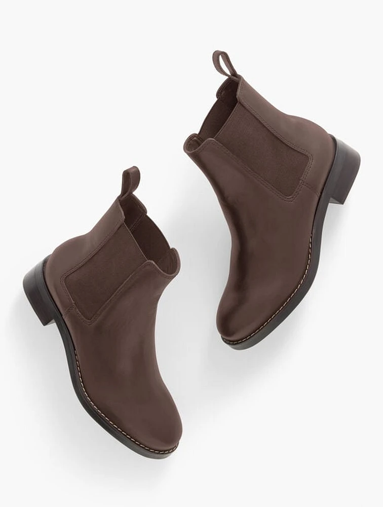 Tish Vachetta Leather Chelsea Boots