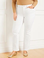 High-Waist Barely Boot Jeans -  White