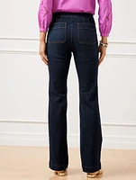 Sailor Flare Leg Jeans - Lillia Wash