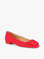 Sutton Buckle Flats - Sequin Bouclé