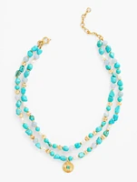 Turquoise Blue Layered Necklace