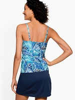 Cabana Life® Twist Front Tankini - Beach Palm