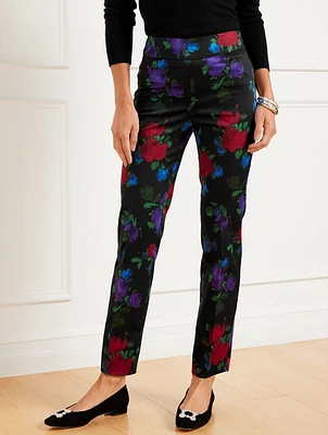 Talbots Chatham Slim Ankle Pants - Blurred Floral