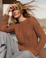 Organic Cotton Cable Knit Sweater