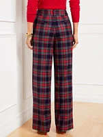 Talbots Greenwich Wide Leg Pants - Dashing Plaid