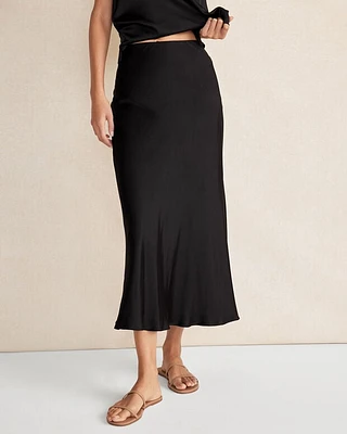 Silky Midi Skirt