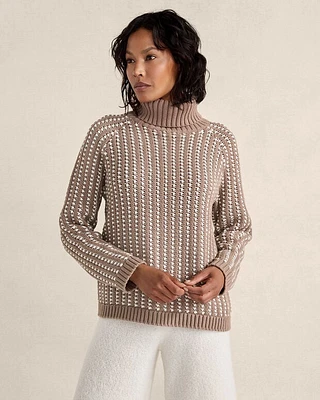 Texture Stitch Turtleneck