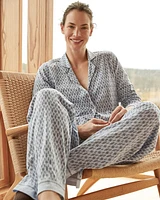 Organic Cotton Jersey Ikat Pajama Set