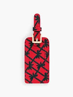 Plaid Bow Luggage Tag