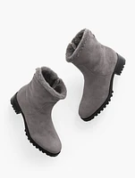 Tish Sherpa Suede Ankle Boots