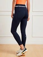 Performance Interlock Crop Leggings