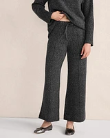 Organic Cotton Pintuck Wide Leg Pants