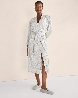 Organic Cotton Jersey Animal Dot Robe