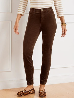 Stretch Corduroy Jeggings - Solids Curvy Fit