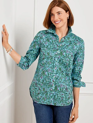 Modern Classic Shirt - Leafy Floral