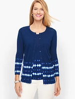 Charming Cardigan - Ikat Burst