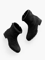 Tish Sherpa Suede Ankle Boots