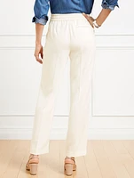 Straight Ankle Crepe Pants