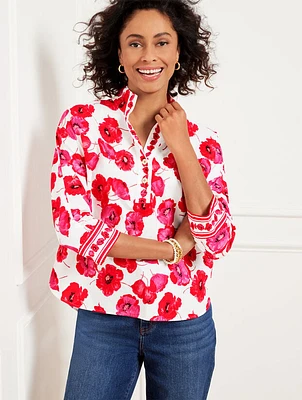 Poppy Floral Popover