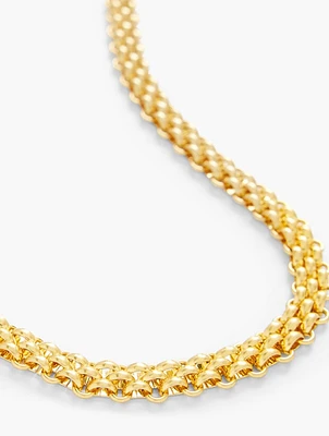 Rolo Mesh Chain Necklace