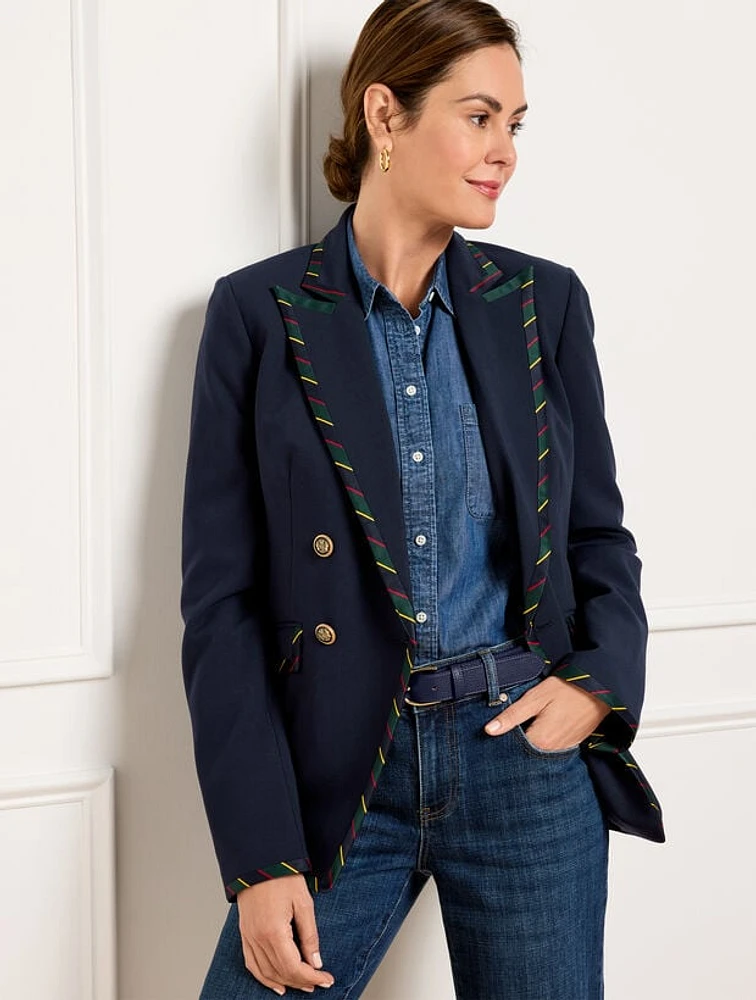 Ribbon Trim Blazer