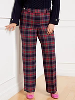 Talbots Greenwich Wide Leg Pants - Dashing Plaid