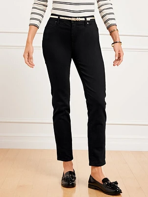 Slim Ankle Jeans - Black Curvy Fit