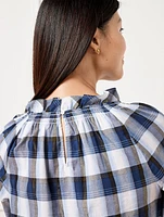 Smocked Top - Tinsel Tartan Plaid