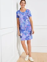 Patch Pocket T-shirt Dress - Expressive Floral