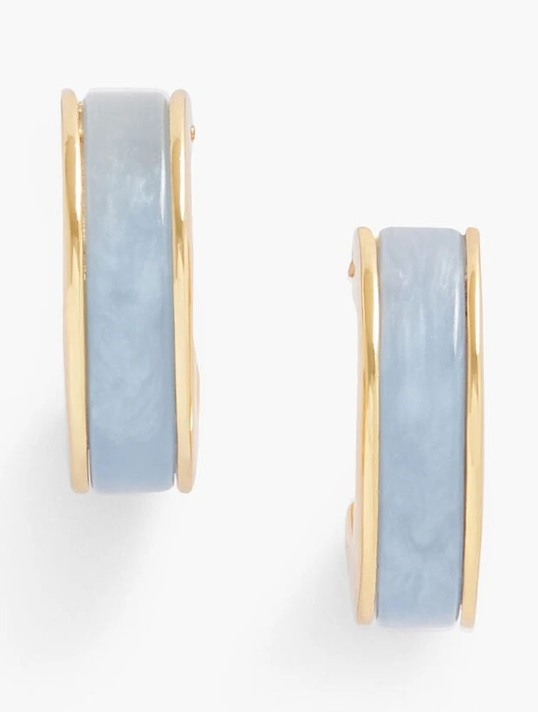 Resin Hoop Earrings