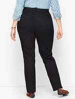 Plus High-Waist Straight-Leg Jeans